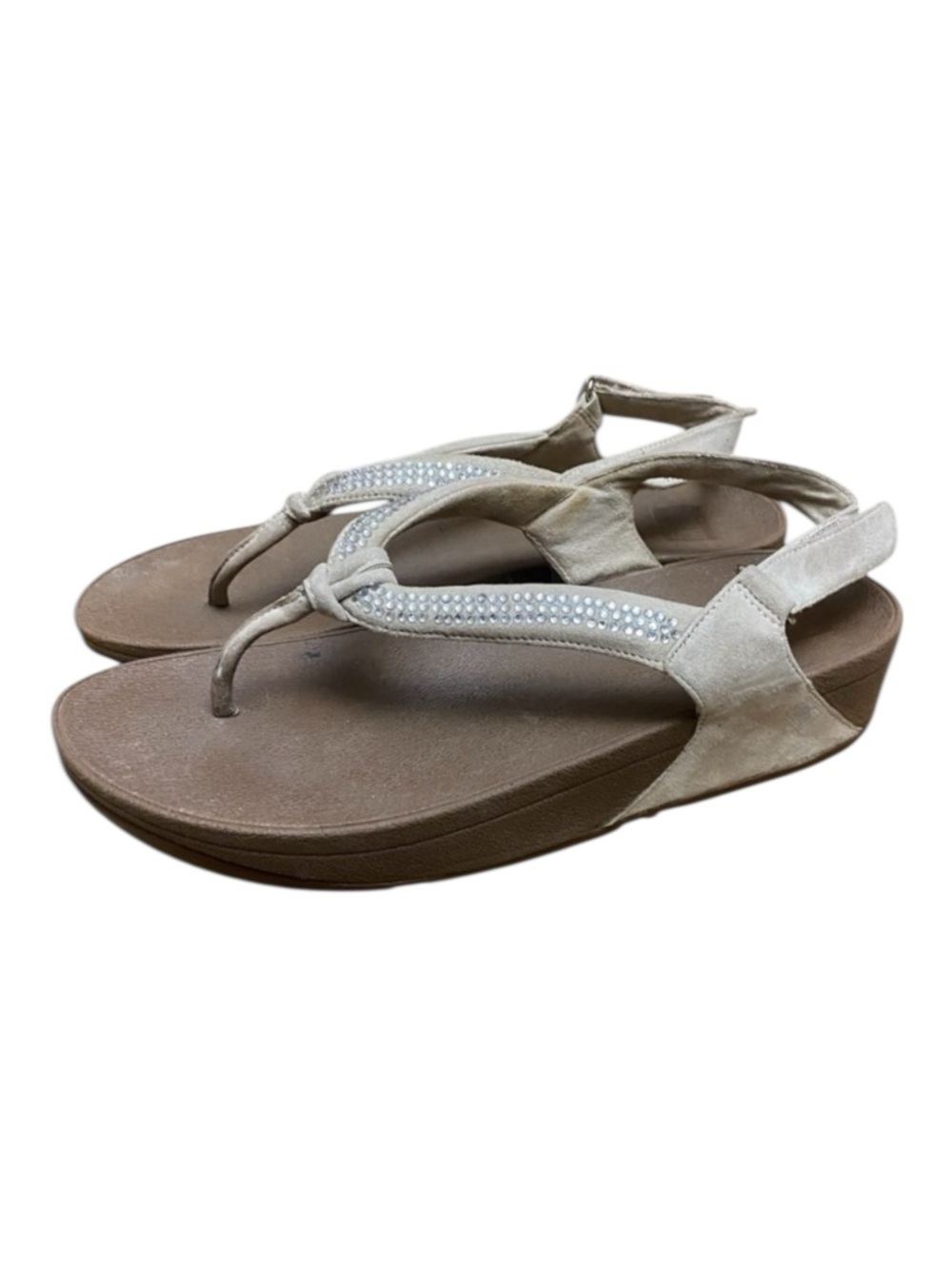 FitFlop Womens Crystal Swirl Open Toe Sandals